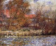 Pierre Renoir The Duck Pond France oil painting artist